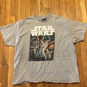Grey Star Wars graphic tee shirts men’s size 2xl